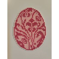 Handgemachtes Kreuzstich Osterei Kühlschrankmagnet von MagneticArtsStudio