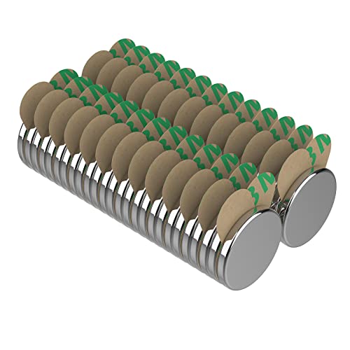 Magnetpro 50 Stück Selbstklebende Magnete 8x1mm Mini Klebemagnete Paarweise Magnetisiert für Bildung, Forschung, Beruf, Gewerbe, Präsentation und Industrie von Magnetpro