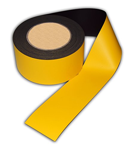 Magnetband Kennzeichnungsband gelb 60 mm breit x 10 m von Magnetschilderversand NOHL-Werbung
