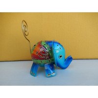 Elefant Kartenhalter Aus Metall Dekoelefant Dekofigur 12 cm Gartendeko Bildhalter Postkartenhalter Türkis Draußen Elefant Kartenhalter Aus Metall Dekoelefant Dekofigur 12 cm Gartendeko Bildhalter Postkartenhalter Türkis Draußen von MagnoKreativ