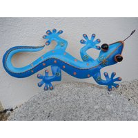 Gecko, Eidechse Aus Metall Salamander, Wanddeko von MagnoKreativ