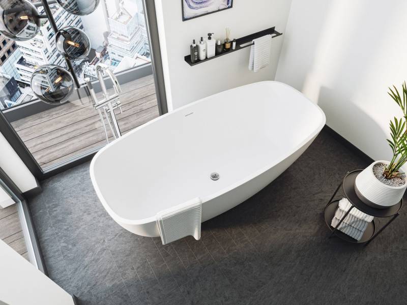 Magnolia Home Badewanne Freistehende Badewanne Legacy 180 Solid Stone Weiß matt Magnolia Home Badewanne Freistehende Badewanne Legacy 180 Solid Stone Weiß matt von Magnolia Home