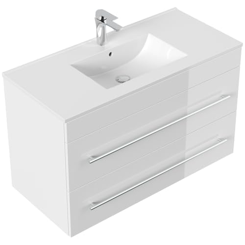 Magnolia Home Badmöbel Infinity 1000 SoftClose Farbe Weiss Hochglanz von Magnolia Home