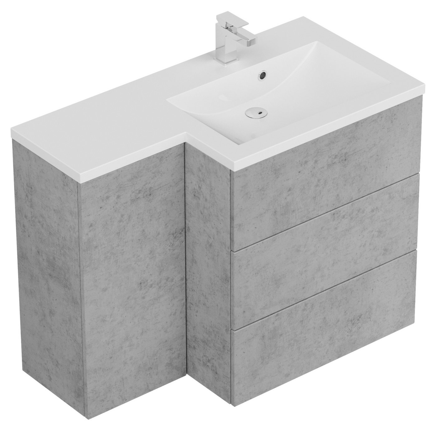 Magnolia Home Badmöbel-Set Badblock Adelia links SoftClose beton Magnolia Home Badmöbel-Set Badblock Adelia links SoftClose beton von Magnolia Home