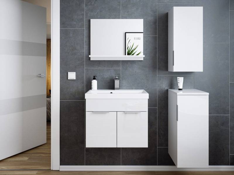 Magnolia Home Badmöbel-Set Badmöbel-Set Slimline Vega 4tlg Spiegel & Midischränke weiss hgl/weiss Magnolia Home Badmöbel-Set Badmöbel-Set Slimline Vega 4tlg Spiegel & Midischränke weiss hgl/weiss von Magnolia Home