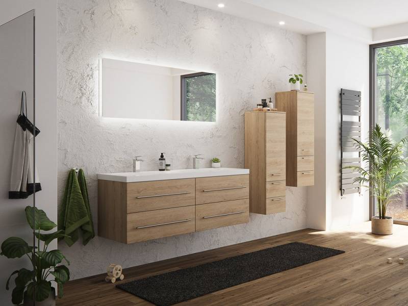 Magnolia Home Badmöbel-Set Badmöbelset Persepolis XL SoftClose eiche hell 2 Hochschränke LED Spie Magnolia Home Badmöbel-Set Badmöbelset Persepolis XL SoftClose eiche hell 2 Hochschränke LED Spie von Magnolia Home
