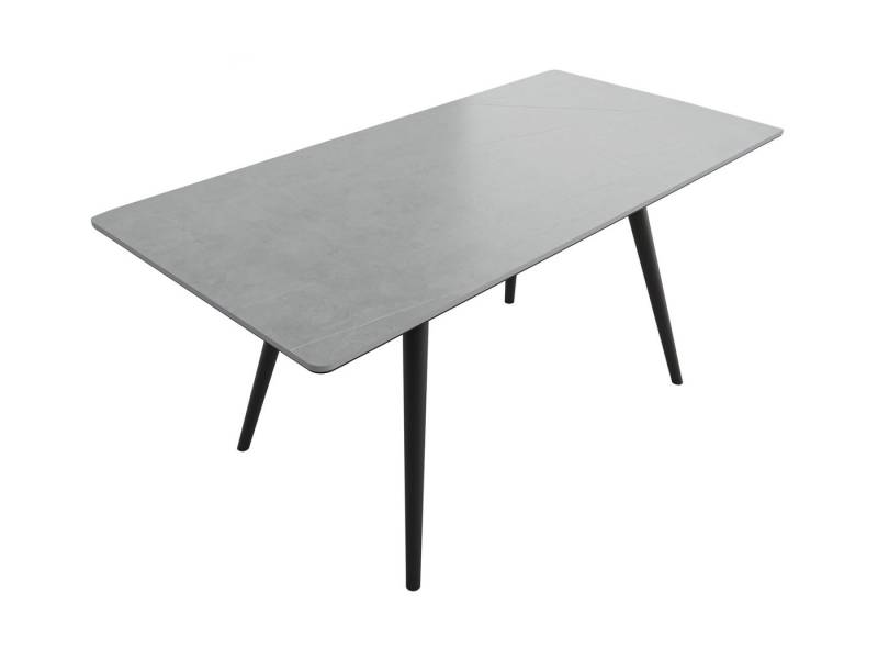 Magnolia Home Esstisch Esstisch 160x80cm graue Keramikplatte schwarze konische Tischbeine Magnolia Home Esstisch Esstisch 160x80cm graue Keramikplatte schwarze konische Tischbeine von Magnolia Home