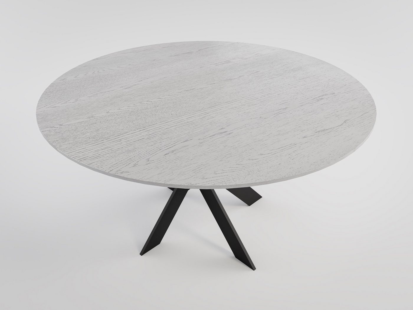 Magnolia Home Esstisch Esstisch LINUS 135x135cm Eiche Furnier weiß lackiert schwarzes Kreuzge Magnolia Home Esstisch Esstisch LINUS 135x135cm Eiche Furnier weiß lackiert schwarzes Kreuzge von Magnolia Home