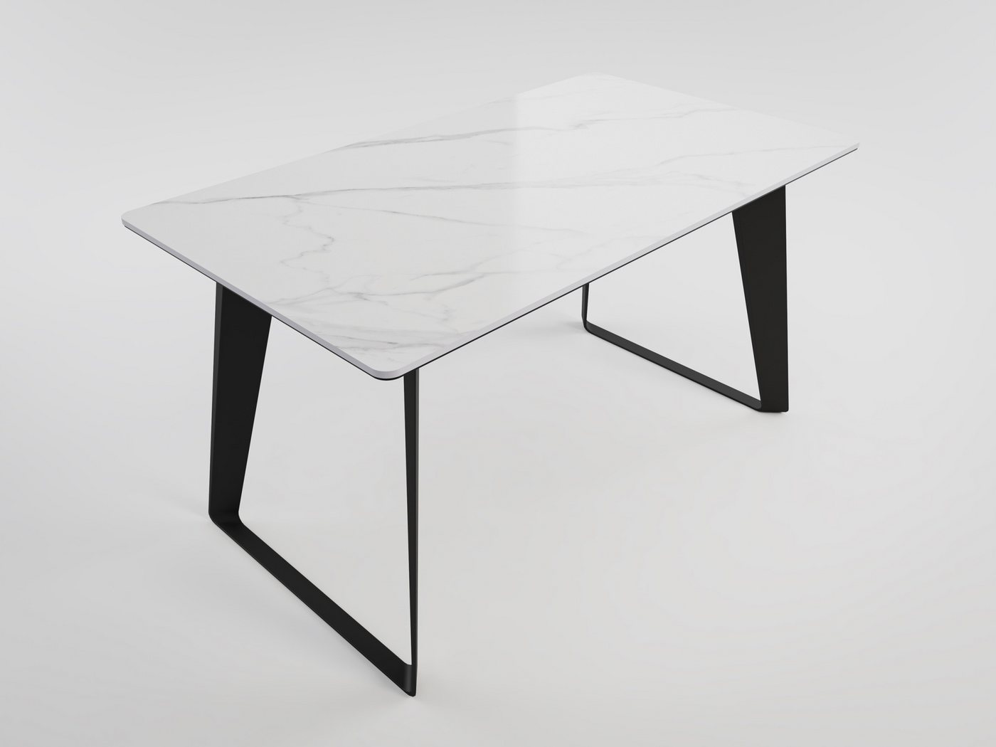 Magnolia Home Esstisch Esszimmertisch FLORINT 140x80cm weiße Keramikplatte schwarze Design-Ti Magnolia Home Esstisch Esszimmertisch FLORINT 140x80cm weiße Keramikplatte schwarze Design-Ti von Magnolia Home