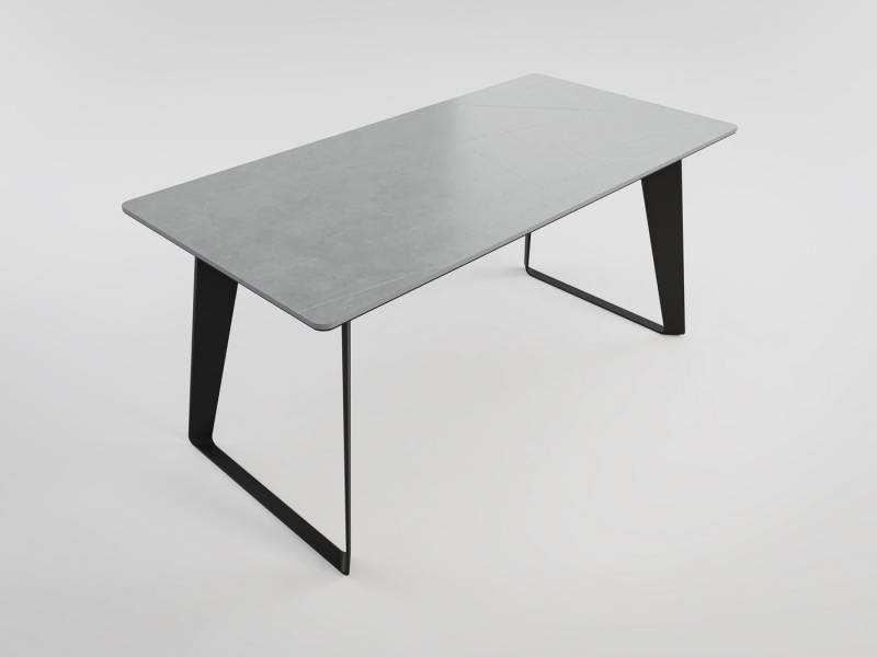 Magnolia Home Esstisch Esszimmertisch FLORINT 160x80cm graue Keramikplatte schwarze Design-Ti Magnolia Home Esstisch Esszimmertisch FLORINT 160x80cm graue Keramikplatte schwarze Design-Ti von Magnolia Home