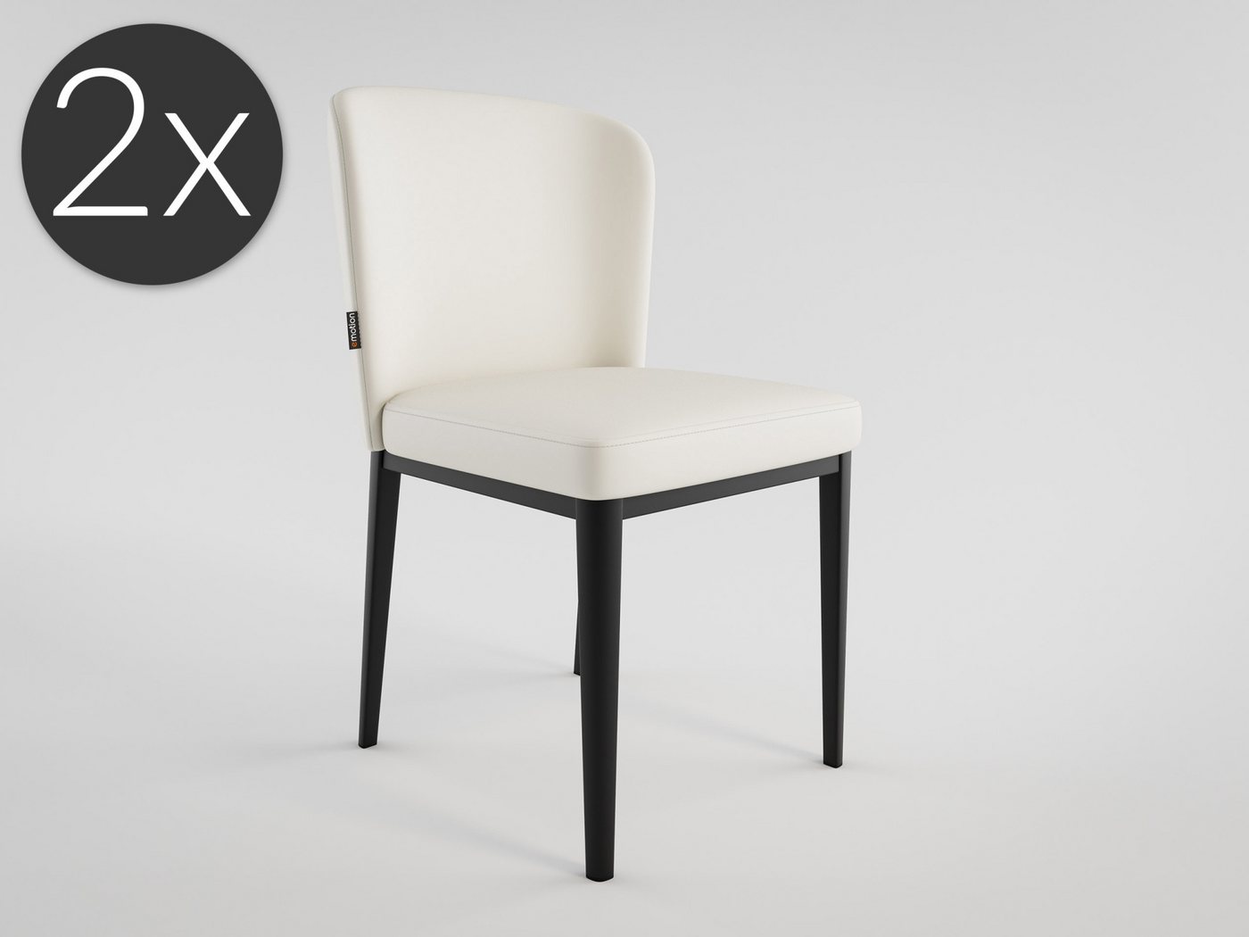 Magnolia Home Esszimmerstuhl 2er Set Esszimmerstuhl Design Küchenstuhl Jean Kunstleder schwarz Meta Magnolia Home Esszimmerstuhl 2er Set Esszimmerstuhl Design Küchenstuhl Jean Kunstleder schwarz Meta von Magnolia Home