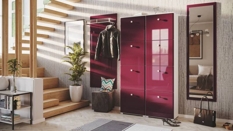 Magnolia Home Garderoben-Set Garderobe Set 112 Alpine 3 tlg Schuhschrank 8 Klappen 32 Paar Weiss-Br Magnolia Home Garderoben-Set Garderobe Set 112 Alpine 3 tlg Schuhschrank 8 Klappen 32 Paar Weiss-Br von Magnolia Home