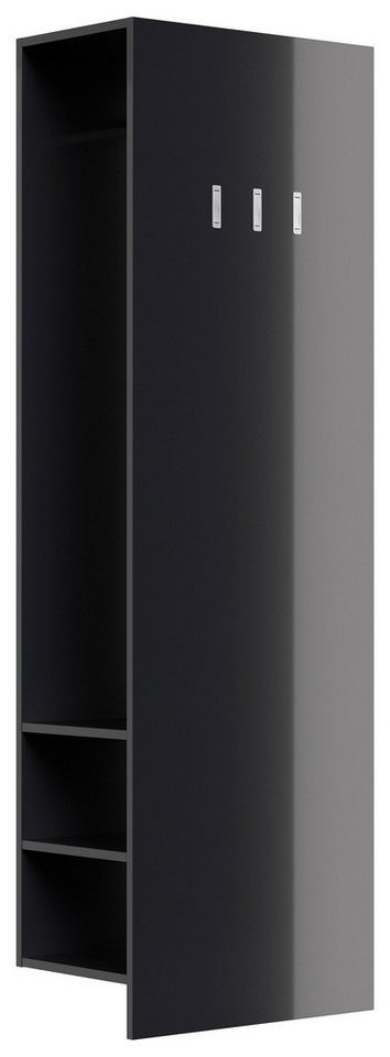 Magnolia Home Garderoben-Set Garderobenpaneel Urban 3 Haken Kleiderstange 6 Paar Schuhe lackiert Gr von Magnolia Home