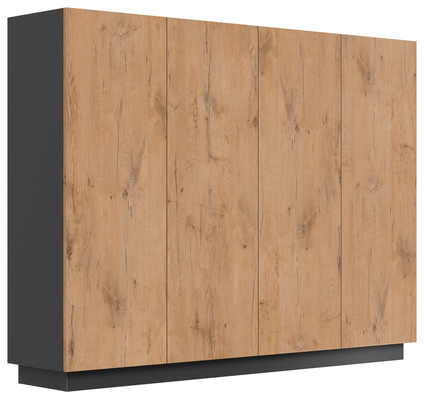 Magnolia Home Garderoben-Set Sideboard Schuhschrank Alius-XL 4 Türen Oak von Magnolia Home