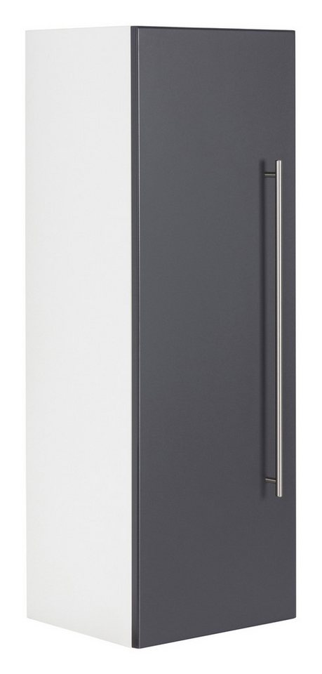 Magnolia Home Hochschrank Hochschrank SANTINI 100cm weiss matt mit Tür anthrazit Magnolia Home Hochschrank Hochschrank SANTINI 100cm weiss matt mit Tür anthrazit von Magnolia Home