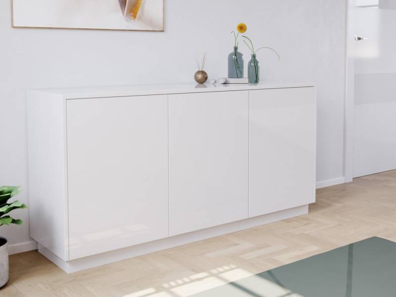 Magnolia Home Kommode Design Sideboard Kommode Genesis B stehend 150cm 3 Türen Weiß Hgl Magnolia Home Kommode Design Sideboard Kommode Genesis B stehend 150cm 3 Türen Weiß Hgl von Magnolia Home