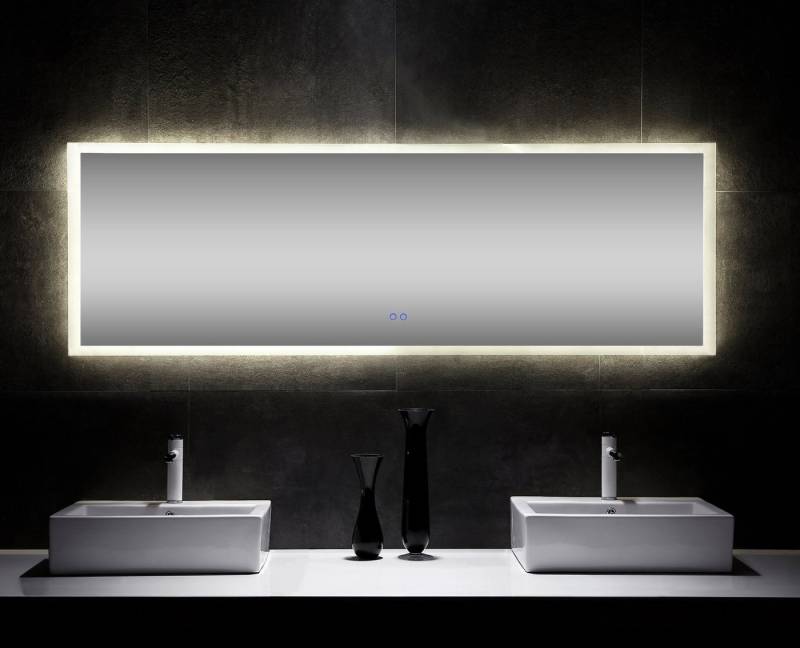 Magnolia Home LED-Lichtspiegel LED Spiegel 200x65 cm mit Heizung - Nie wieder beschlagene Spiegel von Magnolia Home