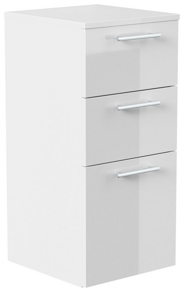 Magnolia Home Midischrank Midischrank 75 cm weiss hochglanz von Magnolia Home
