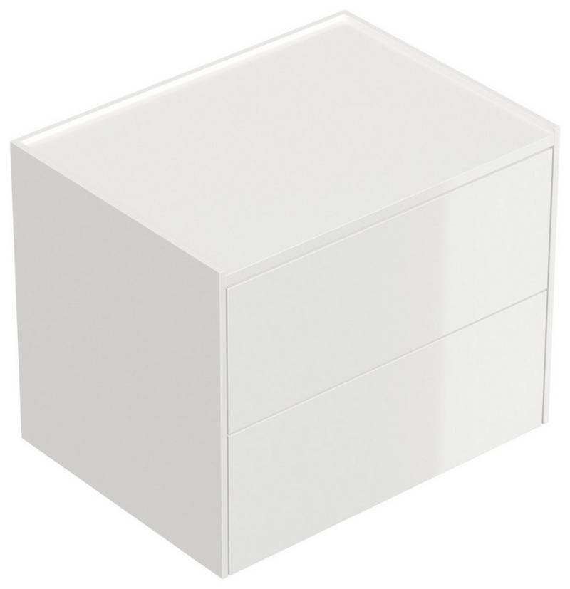 Magnolia Home Nachttisch Design Nachttisch Kommode Somnia L 60cm, 2 Pushauszüge lackiert Weiß H von Magnolia Home
