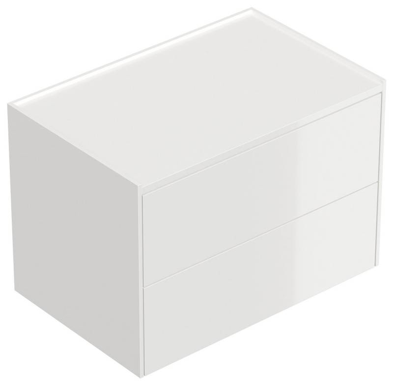 Magnolia Home Nachttisch Design Nachttisch Kommode Somnia XL 70cm, 2 Pushauszüge lackiert Weiß von Magnolia Home