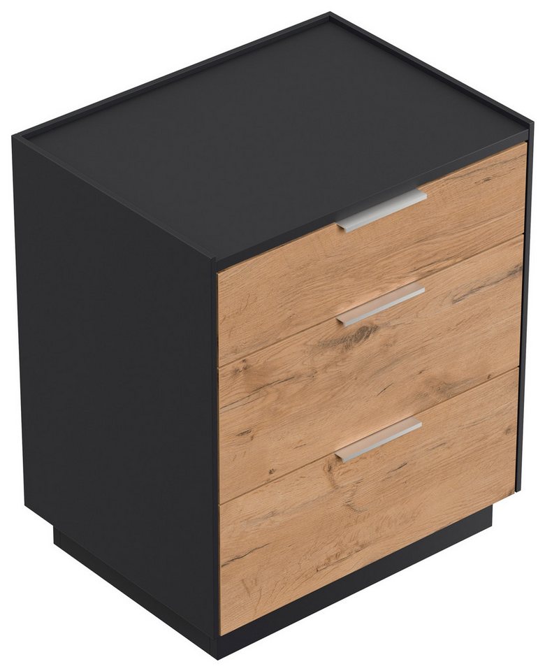 Magnolia Home Nachttisch Design Nachttisch Kommode Tamilis 60cm, 3 Softeinzüge Oak für Boxsprin von Magnolia Home