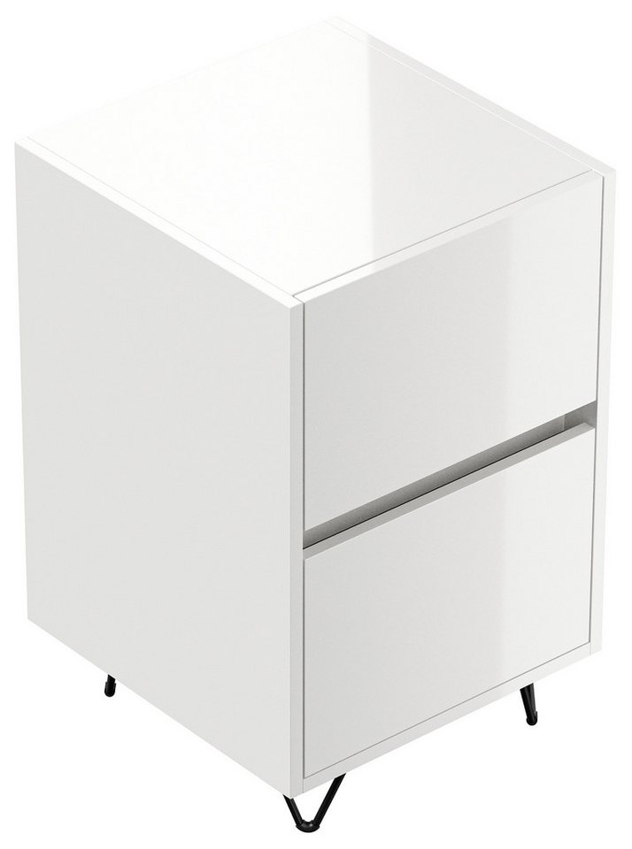 Magnolia Home Nachttisch Nachttisch Kommode You 40cm 2 SoftClose stehend Grafit & Eiche Front Magnolia Home Nachttisch Nachttisch Kommode You 40cm 2 SoftClose stehend Grafit & Eiche Front von Magnolia Home