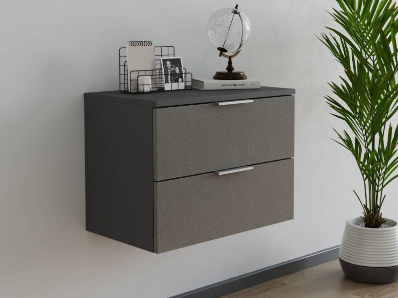 Magnolia Home Schubkastenkommode Design Hängeschrank Urban Slimline Konsole 2 Softeinzüge Asche von Magnolia Home