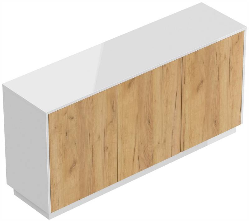 Magnolia Home Sideboard Design Sideboard Kommode Genesis B stehend 150cm 3 Türen Weiß Hgl Eich Magnolia Home Sideboard Design Sideboard Kommode Genesis B stehend 150cm 3 Türen Weiß Hgl Eich von Magnolia Home