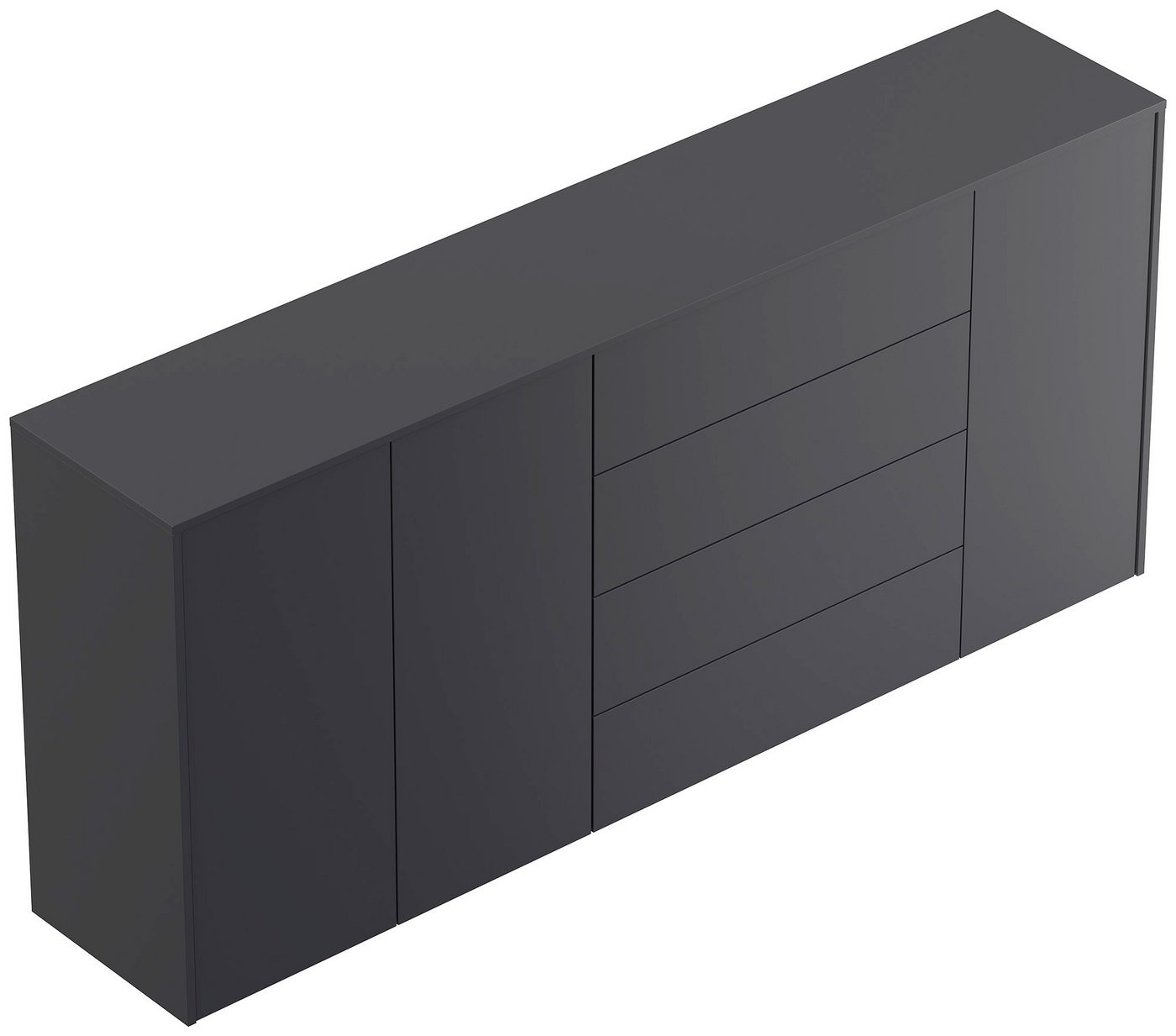 Magnolia Home Sideboard Sideboard Impulse 200cm 3 Türen 4 Pushauszüg Grafit Magnolia Home Sideboard Sideboard Impulse 200cm 3 Türen 4 Pushauszüg Grafit von Magnolia Home