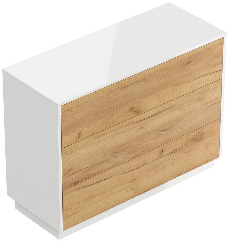 Magnolia Home Sideboard Sideboard Kommode Hero B stehend 100cm 3 Pushauszüge Weiß Hgl Eiche Magnolia Home Sideboard Sideboard Kommode Hero B stehend 100cm 3 Pushauszüge Weiß Hgl Eiche von Magnolia Home