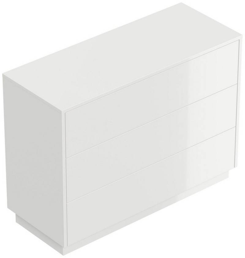 Magnolia Home Sideboard Sideboard Kommode Hero B stehend 100cm 3 Pushauszüge Weiß Hgl von Magnolia Home