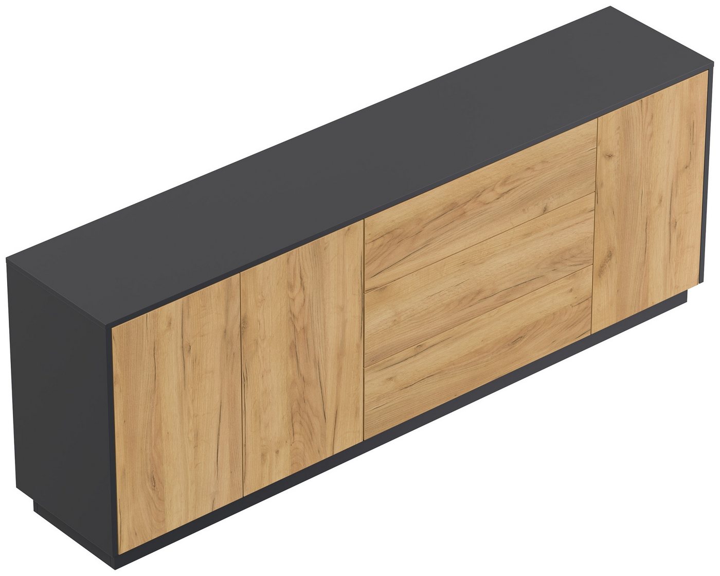 Magnolia Home Sideboard Sideboard Silia B stehend 200cm 3 Türen 3 Pushauszüge Grafit Eiche Magnolia Home Sideboard Sideboard Silia B stehend 200cm 3 Türen 3 Pushauszüge Grafit Eiche von Magnolia Home