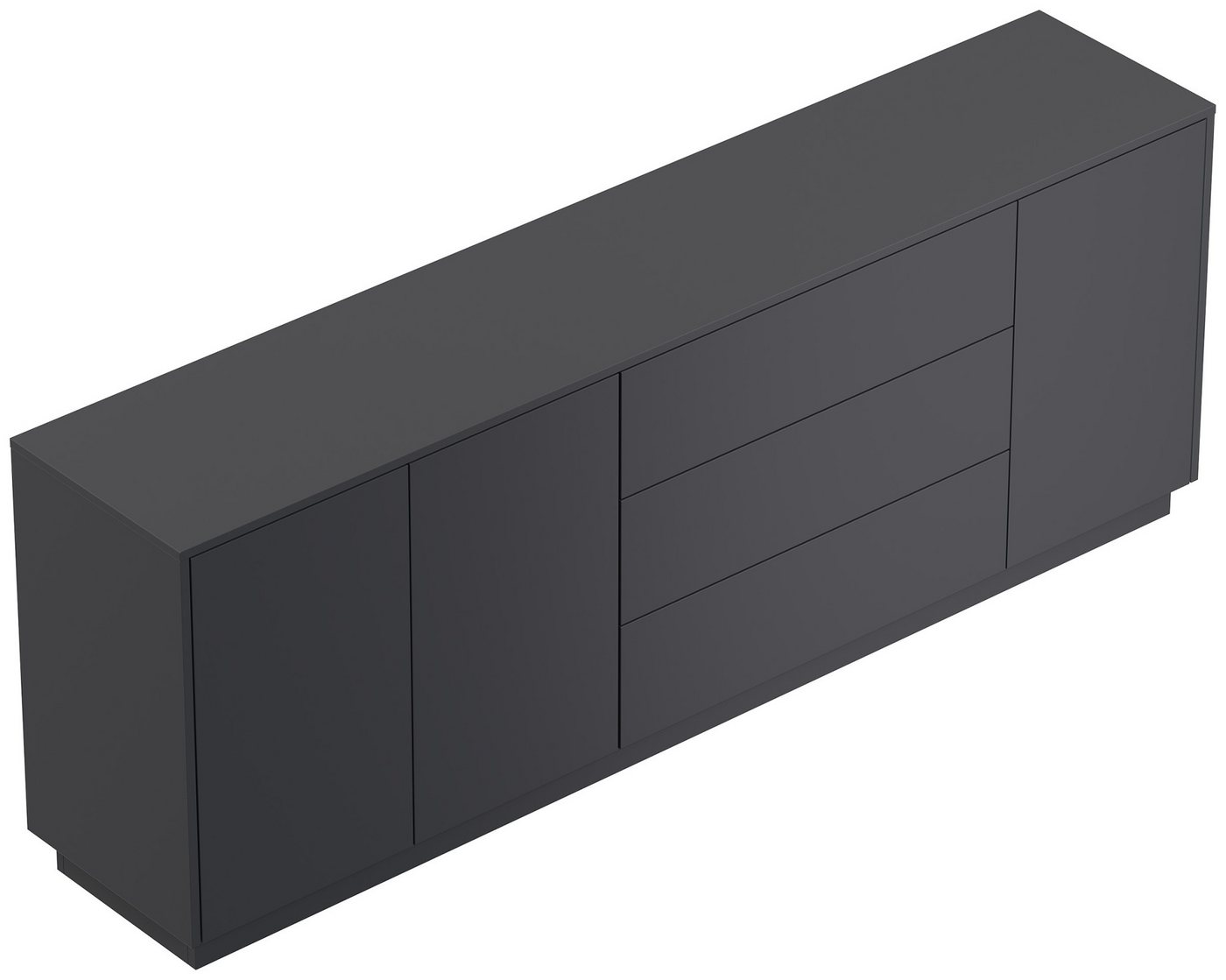 Magnolia Home Sideboard Sideboard Silia B stehend 200cm 3 Türen 3 Pushauszüge Grafit Magnolia Home Sideboard Sideboard Silia B stehend 200cm 3 Türen 3 Pushauszüge Grafit von Magnolia Home
