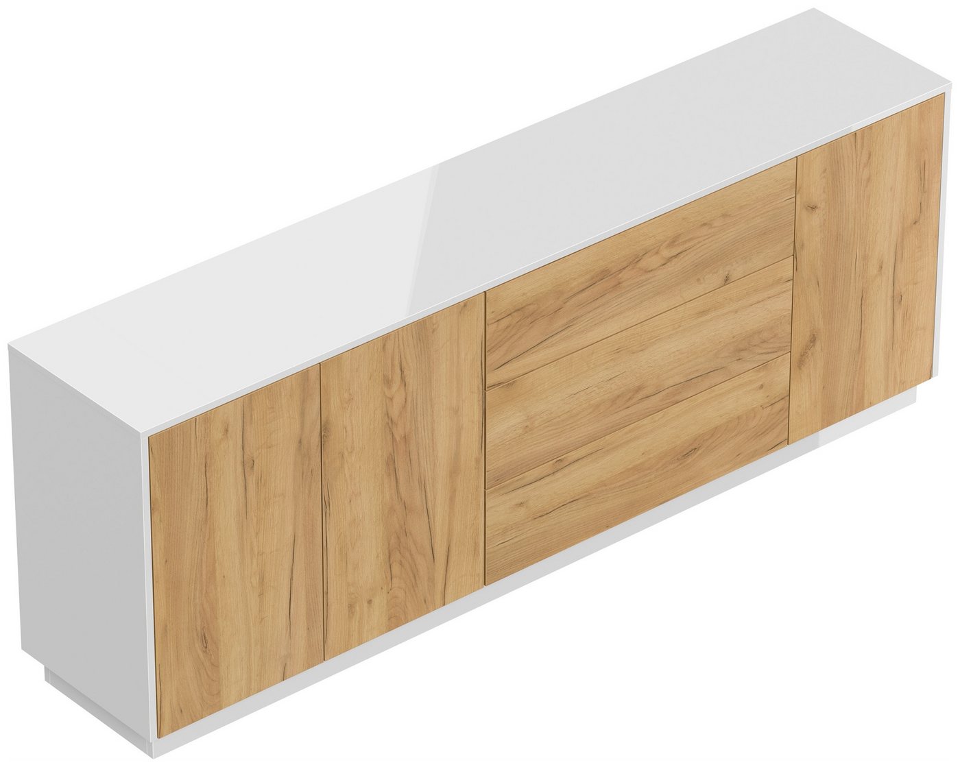 Magnolia Home Sideboard Sideboard Silia B stehend 200cm 3 Türen 3 Pushauszüge Weiß Hgl Eiche Magnolia Home Sideboard Sideboard Silia B stehend 200cm 3 Türen 3 Pushauszüge Weiß Hgl Eiche von Magnolia Home