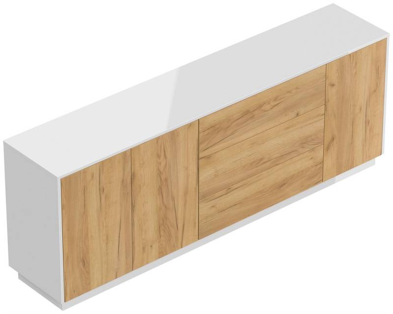 Magnolia Home Sideboard Sideboard Silia B stehend 200cm 3 Türen 3 Pushauszüge Weiß Hgl Eiche Magnolia Home Sideboard Sideboard Silia B stehend 200cm 3 Türen 3 Pushauszüge Weiß Hgl Eiche von Magnolia Home