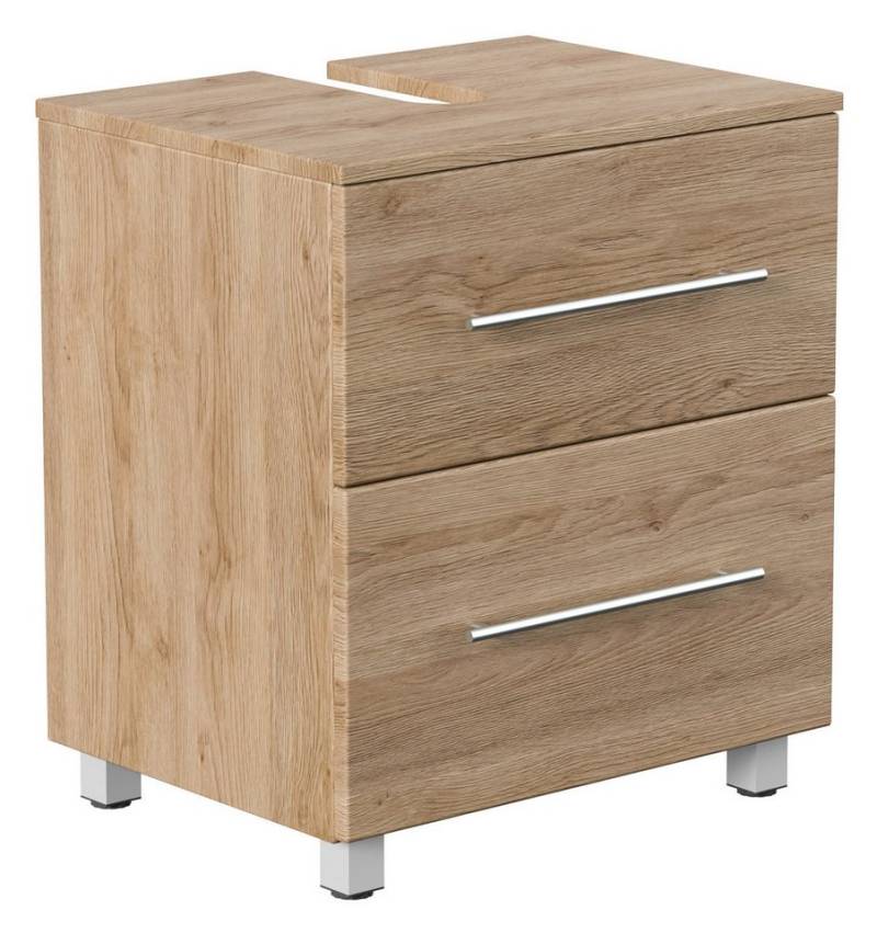 Magnolia Home Waschbeckenunterschrank Universal Unterbau auf Standfüßen 55 cm SoftClose eiche hell von Magnolia Home