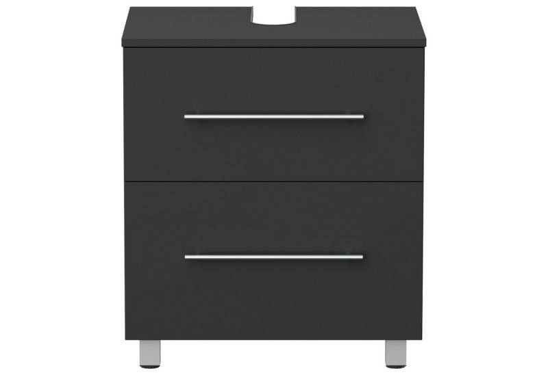 Magnolia Home Waschbeckenunterschrank Universal Unterbau auf Standfüßen 55 cm SoftClose grafit von Magnolia Home