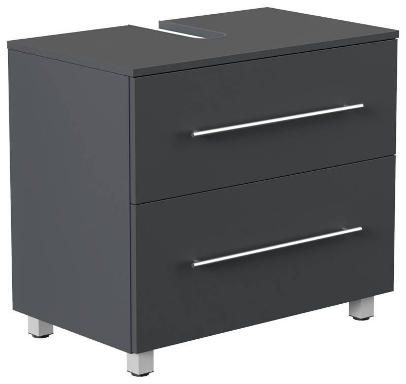 Magnolia Home Waschbeckenunterschrank Universal Unterbau auf Standfüßen 70 cm SoftClose grafit von Magnolia Home