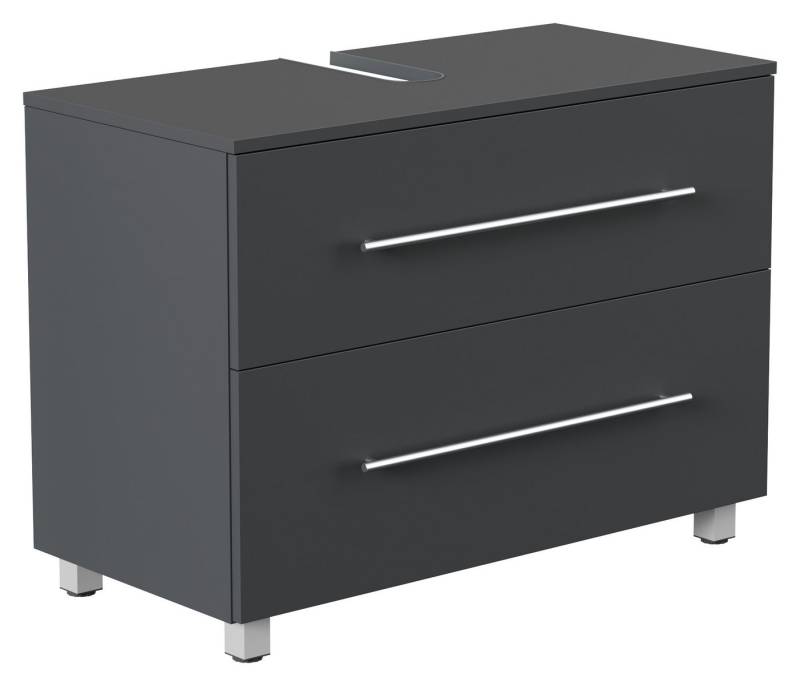 Magnolia Home Waschbeckenunterschrank Universal Unterbau auf Standfüßen 85 cm SoftClose grafit von Magnolia Home