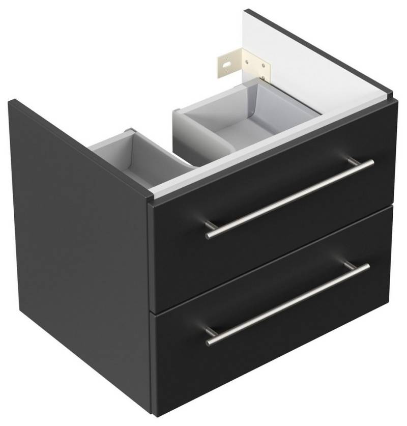 Magnolia Home Waschbeckenunterschrank Unterschrank für Geberit MyDay 65 cm SoftClose schwarz von Magnolia Home