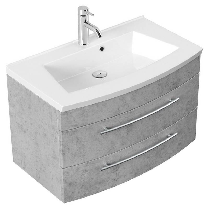 Magnolia Home Waschtisch Badmöbel Bella 80 mit runder Front SoftClose beton Magnolia Home Waschtisch Badmöbel Bella 80 mit runder Front SoftClose beton von Magnolia Home