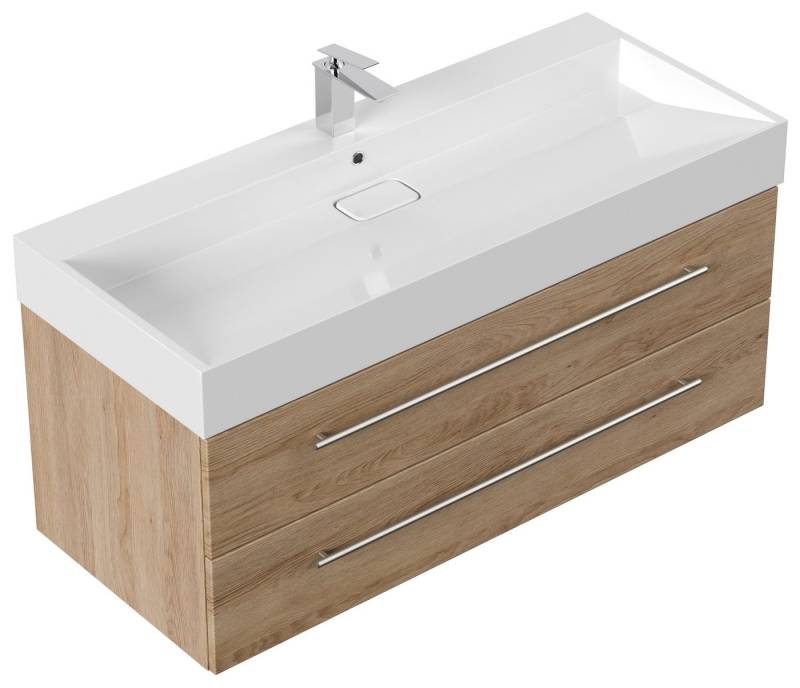 Magnolia Home Waschtisch Badmöbel Design 1200 eiche hell von Magnolia Home