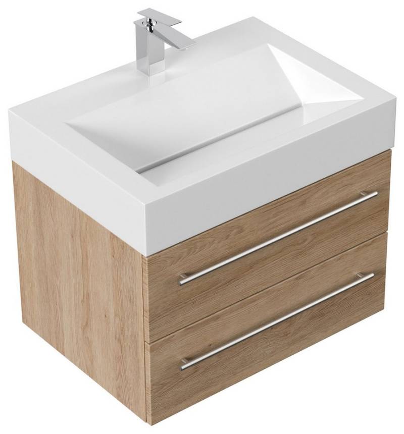 Magnolia Home Waschtisch Badmöbel Design 700 eiche hell von Magnolia Home