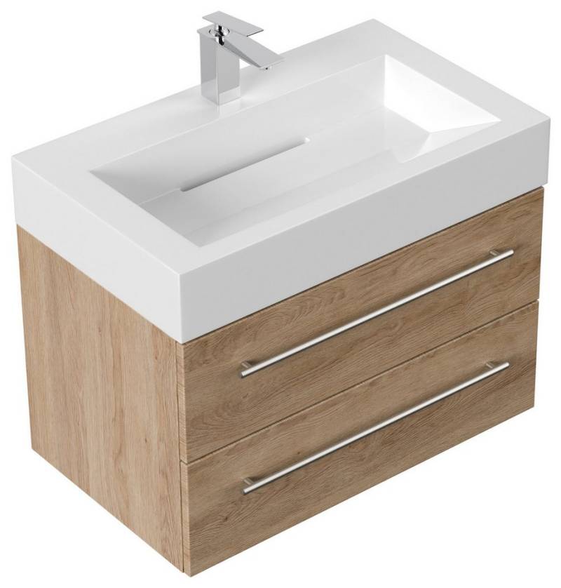 Magnolia Home Waschtisch Badmöbel Design 750 eiche hell von Magnolia Home