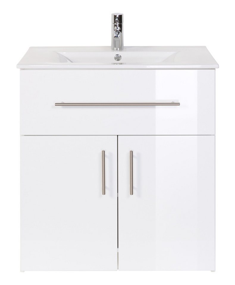 Magnolia Home Waschtisch Badmöbel Domino 750 SoftClose weiss hochglanz Standbadmöbel Magnolia Home Waschtisch Badmöbel Domino 750 SoftClose weiss hochglanz Standbadmöbel von Magnolia Home