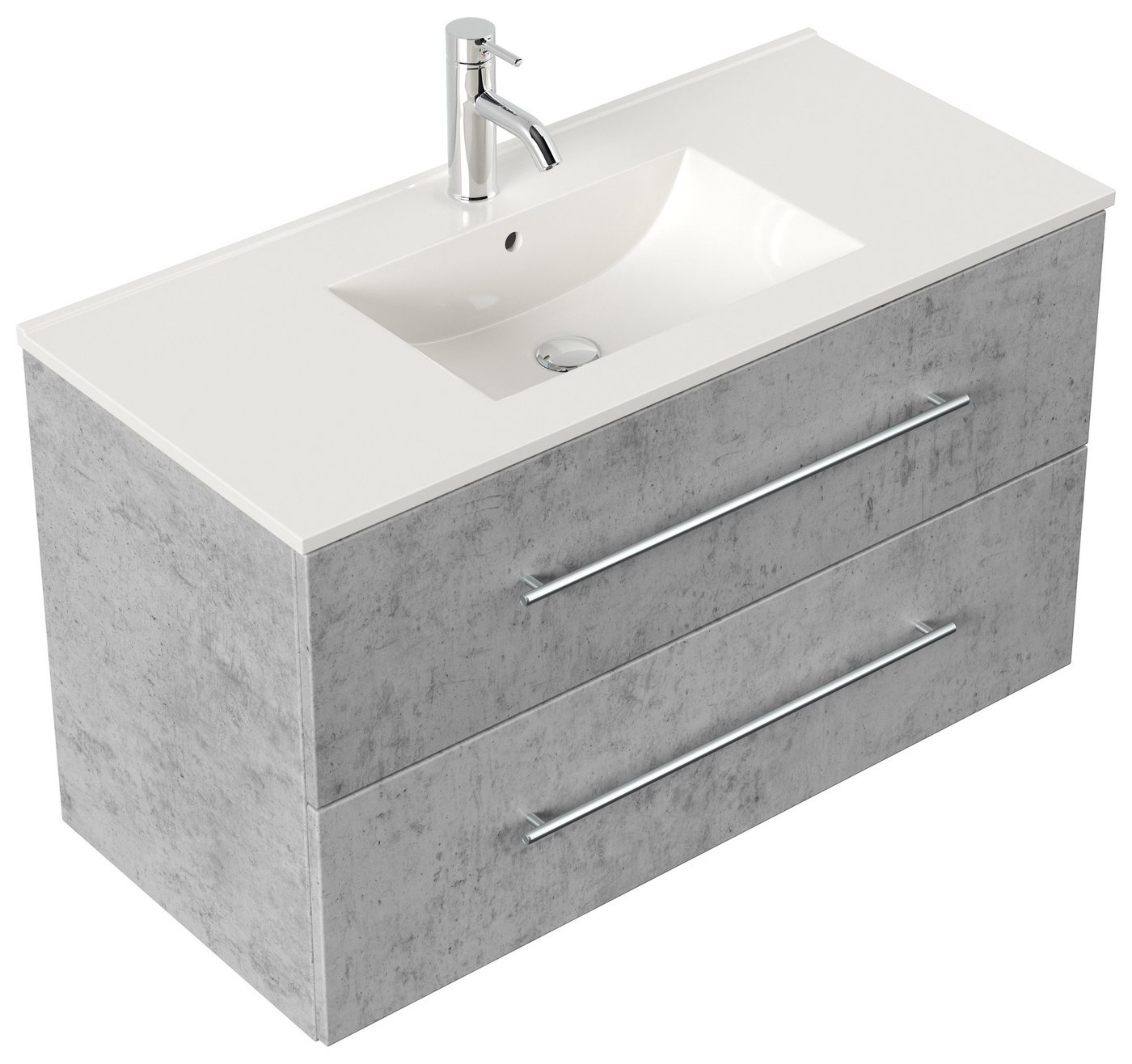 Magnolia Home Waschtisch Badmöbel Firenze 100 SoftClose beton Magnolia Home Waschtisch Badmöbel Firenze 100 SoftClose beton von Magnolia Home