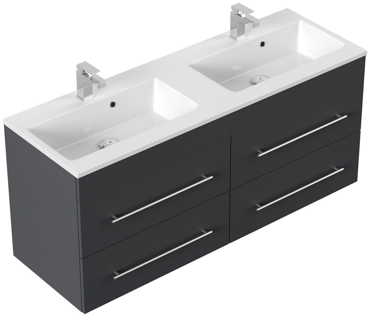 Magnolia Home Waschtisch Badmöbel Firenze 140 SoftClose grafit von Magnolia Home