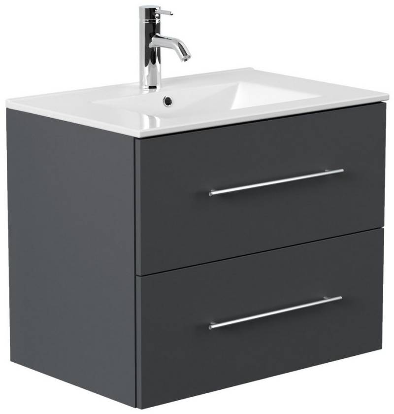Magnolia Home Waschtisch Badmöbel Firenze 70 SoftClose grafit von Magnolia Home