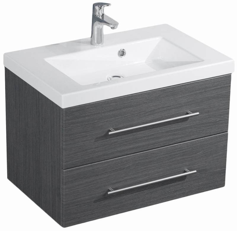 Magnolia Home Waschtisch Badmöbel Infinity 700 SoftClose anthrazit gemasert von Magnolia Home