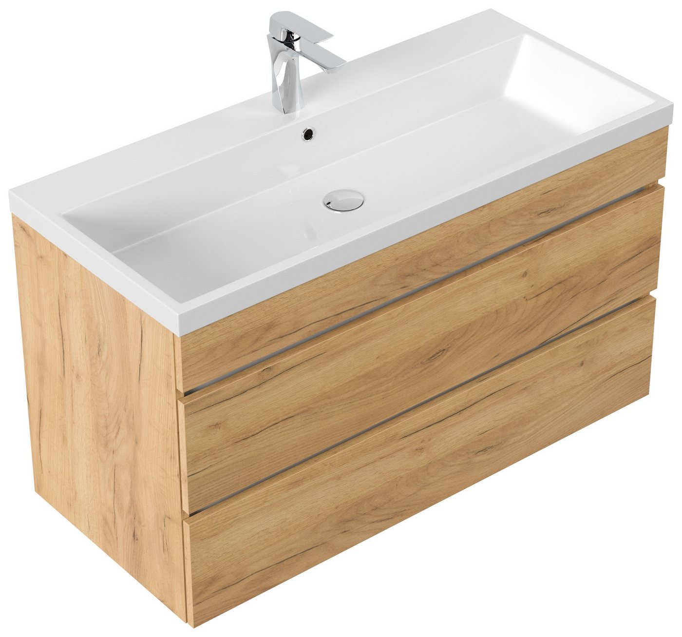 Magnolia Home Waschtisch Badmöbel Via 100 SoftClose eiche gold mit grifflosen Schubladen Magnolia Home Waschtisch Badmöbel Via 100 SoftClose eiche gold mit grifflosen Schubladen von Magnolia Home